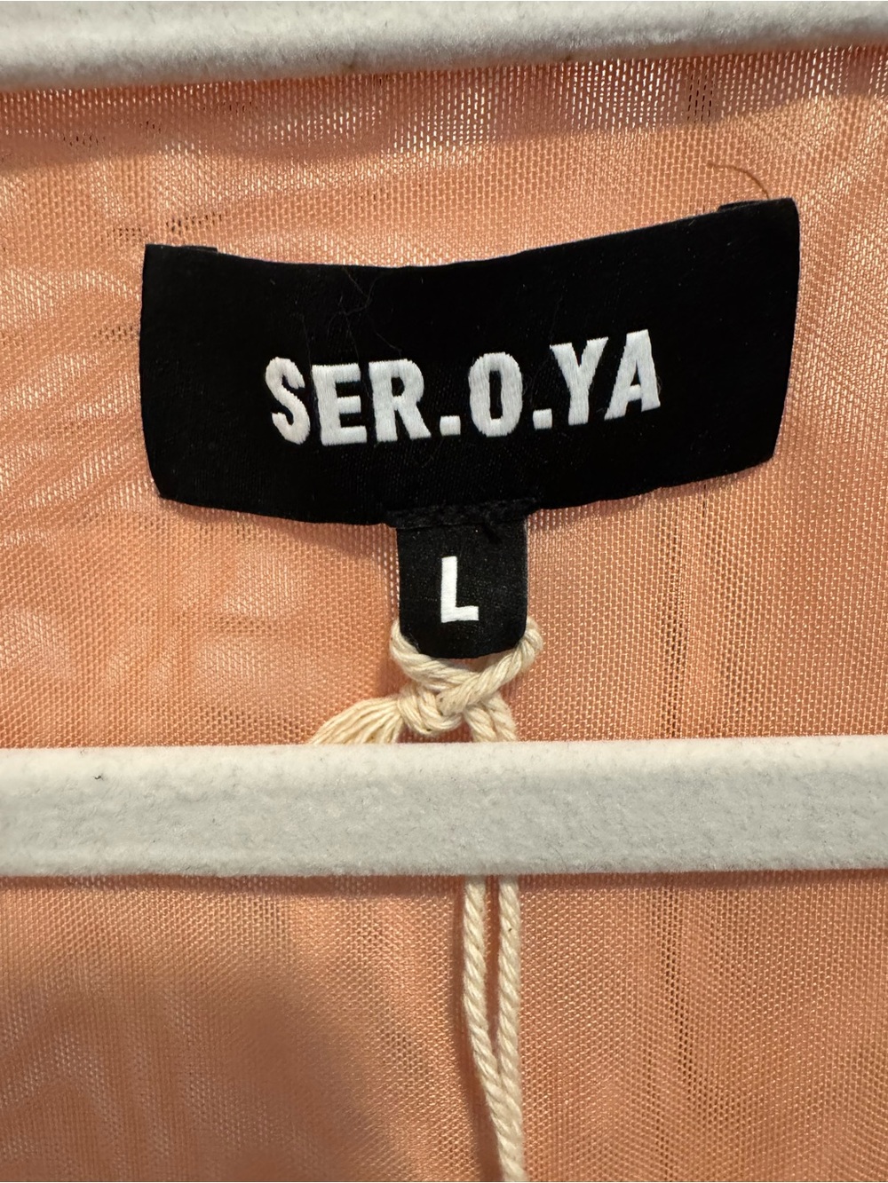 🆕 SEROYA Kylie Mesh Pink Ruched Midi Dress - L - Picture 10 of 13